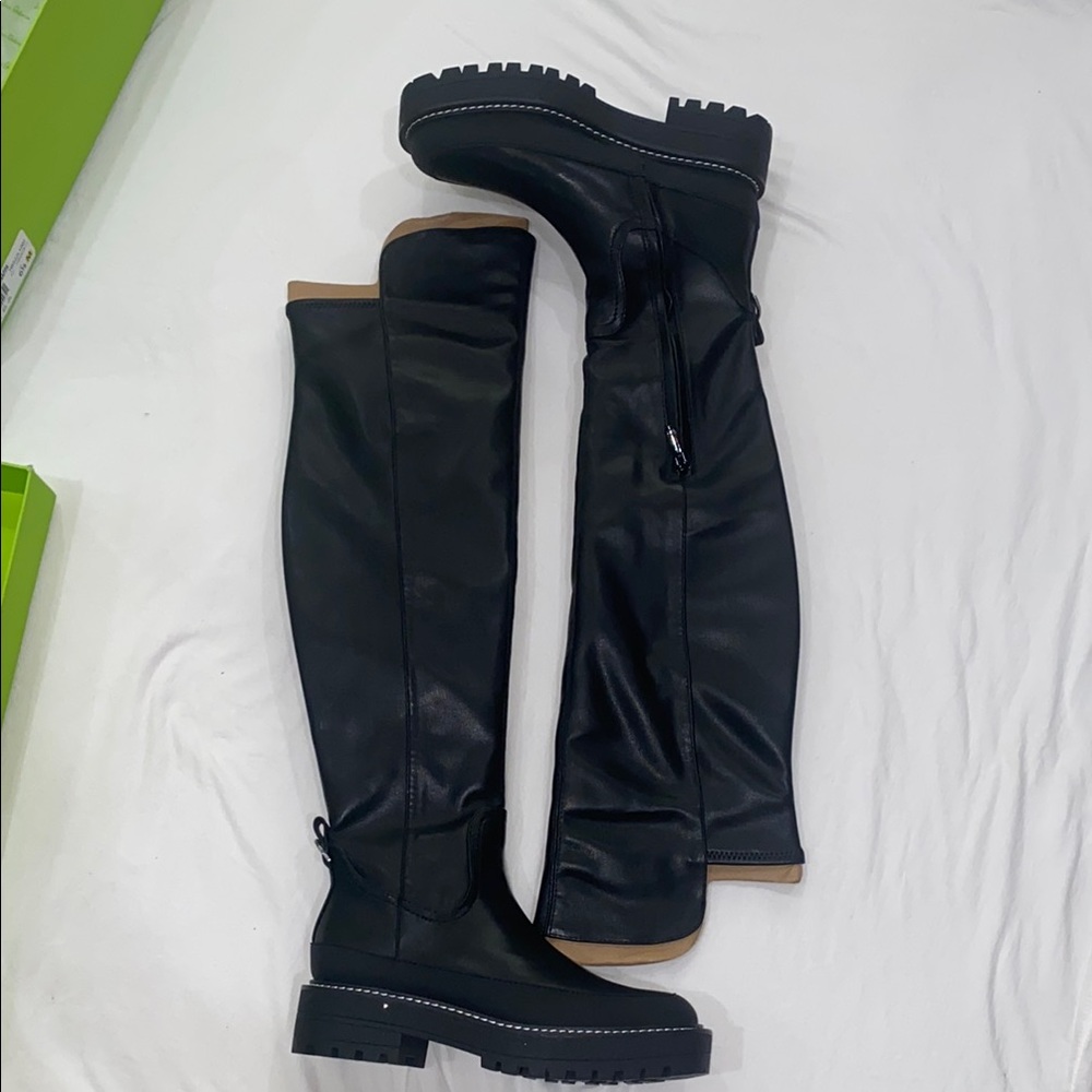 Sam Edelman Black Over the Knee Boots with Sleek Design